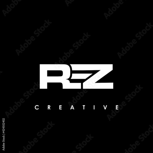 REZ Letter Initial Logo Design Template Vector Illustration photo