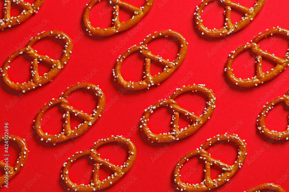 Red background with traditional German background Red background with traditional German background