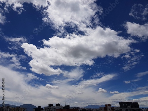 clouds over the city