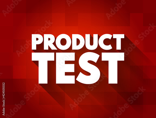 Product Test text quote, concept background