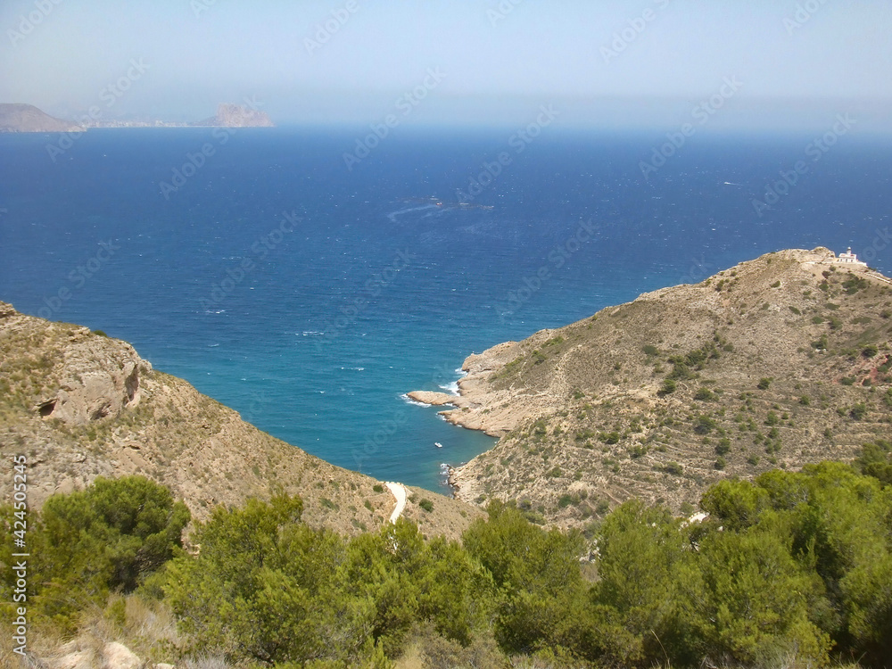Serra Gelada Natural Park and the coastline.