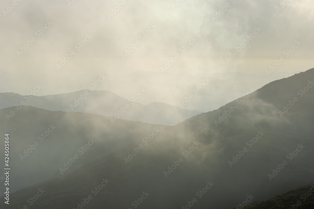 Misty mountain layers Misty mountain layers