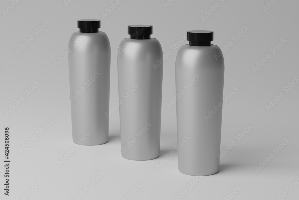 Plain Realistic 3D Bottle Mockup Plain Realistic 3D Bottle Mockup