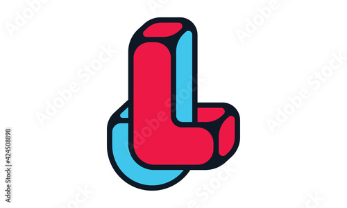 Letter LJ JL Logo