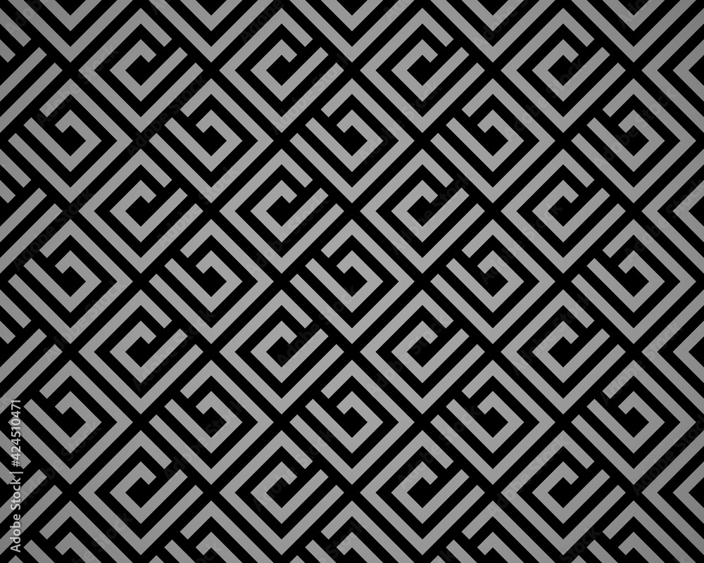 Abstract geometric pattern. A seamless vector background. Black and gray ornament. Graphic modern pattern. Simple lattice graphic design Abstract geometric pattern. A seamless vector background. Black and gray ornament. Graphic modern pattern. Simple lattice graphic design