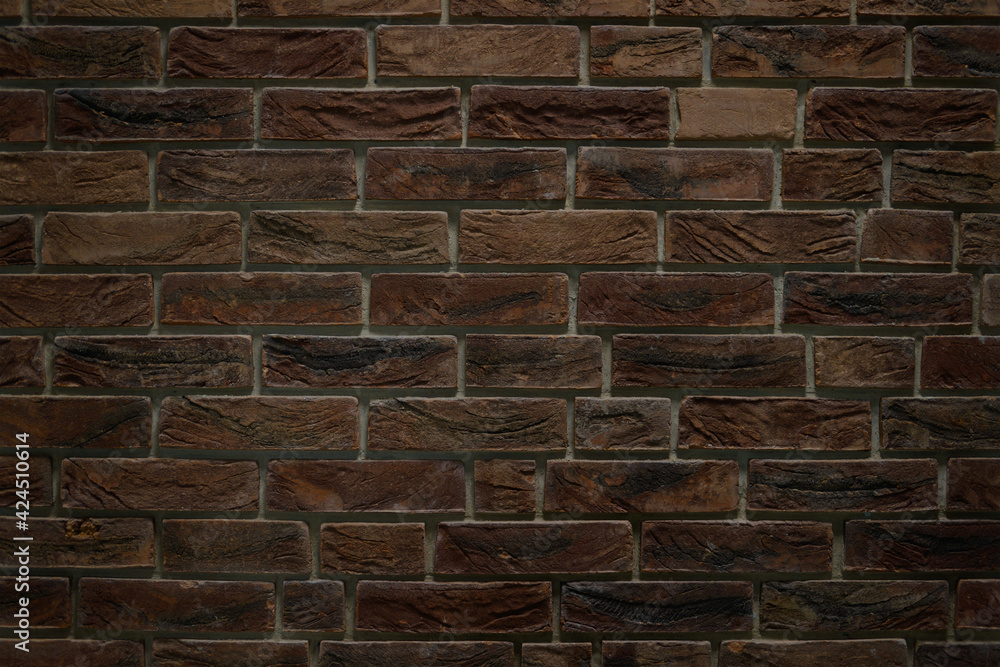 dark wall from horizontal rows of burnt bricks dark wall from horizontal rows of burnt bricks