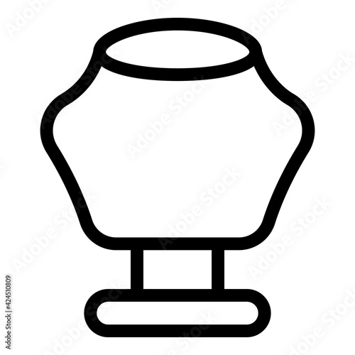 Jewelry dummy bijouterie icon. Outline Jewelry dummy bijouterie vector icon for web design isolated on white background