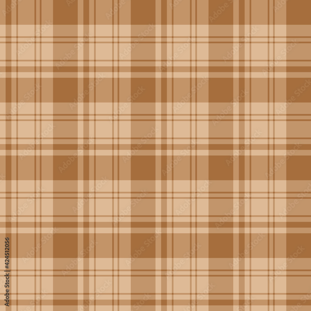 Seamless pattern in light and dark beige colors for plaid, fabric, textile, clothes, tablecloth and other things. Vector image. Seamless pattern in light and dark beige colors for plaid, fabric, textile, clothes, tablecloth and other things. Vector image.