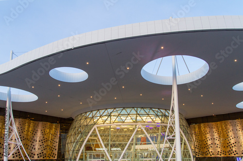 Aeropuerto Menara de la ciudad de Marrakech en el pais de Marruecos