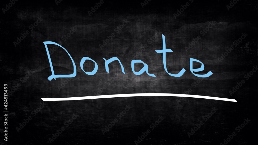 Fototapeta premium Donate concept