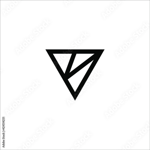 v logo