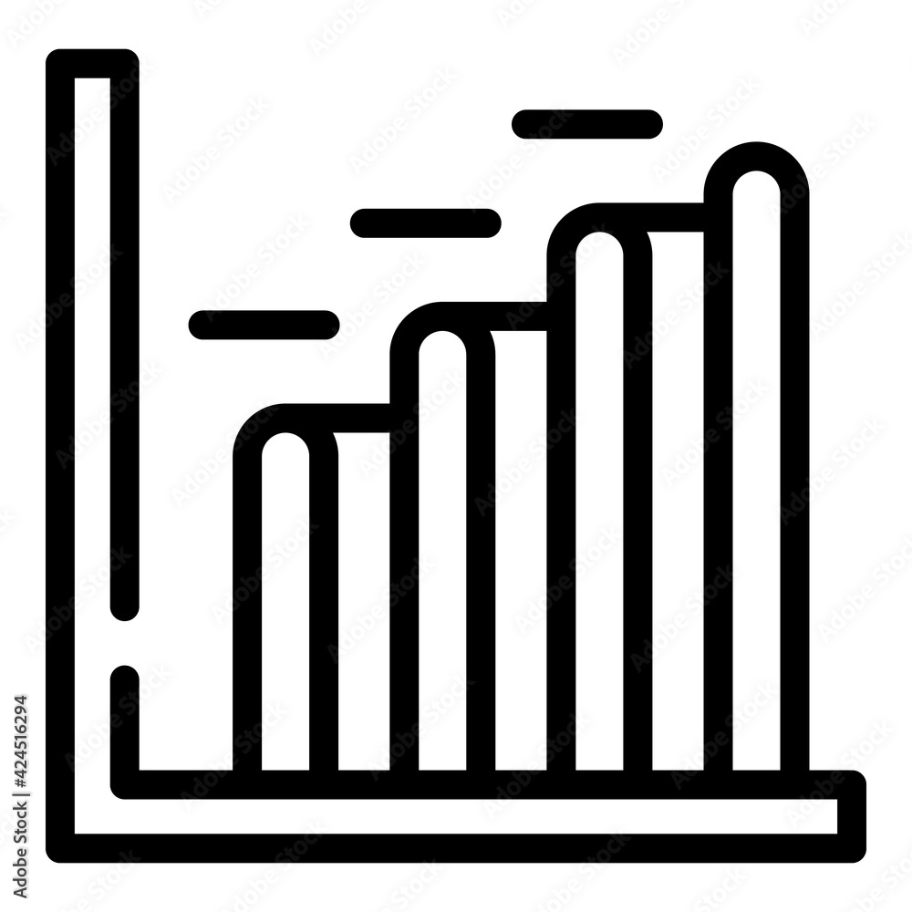 Report graph icon. Outline report graph vector icon for web design isolated on white background Report graph icon. Outline report graph vector icon for web design isolated on white background
