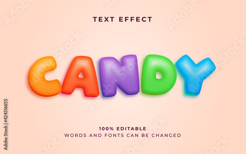Candy Vector Text Effect