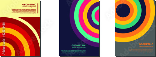 New Swiss retro poster with geometric shapes premium vektor 