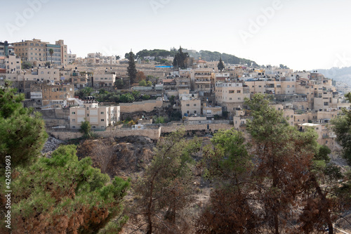 Arabian village on the hillside of Mount of Olives in Jerusalem, Israel.