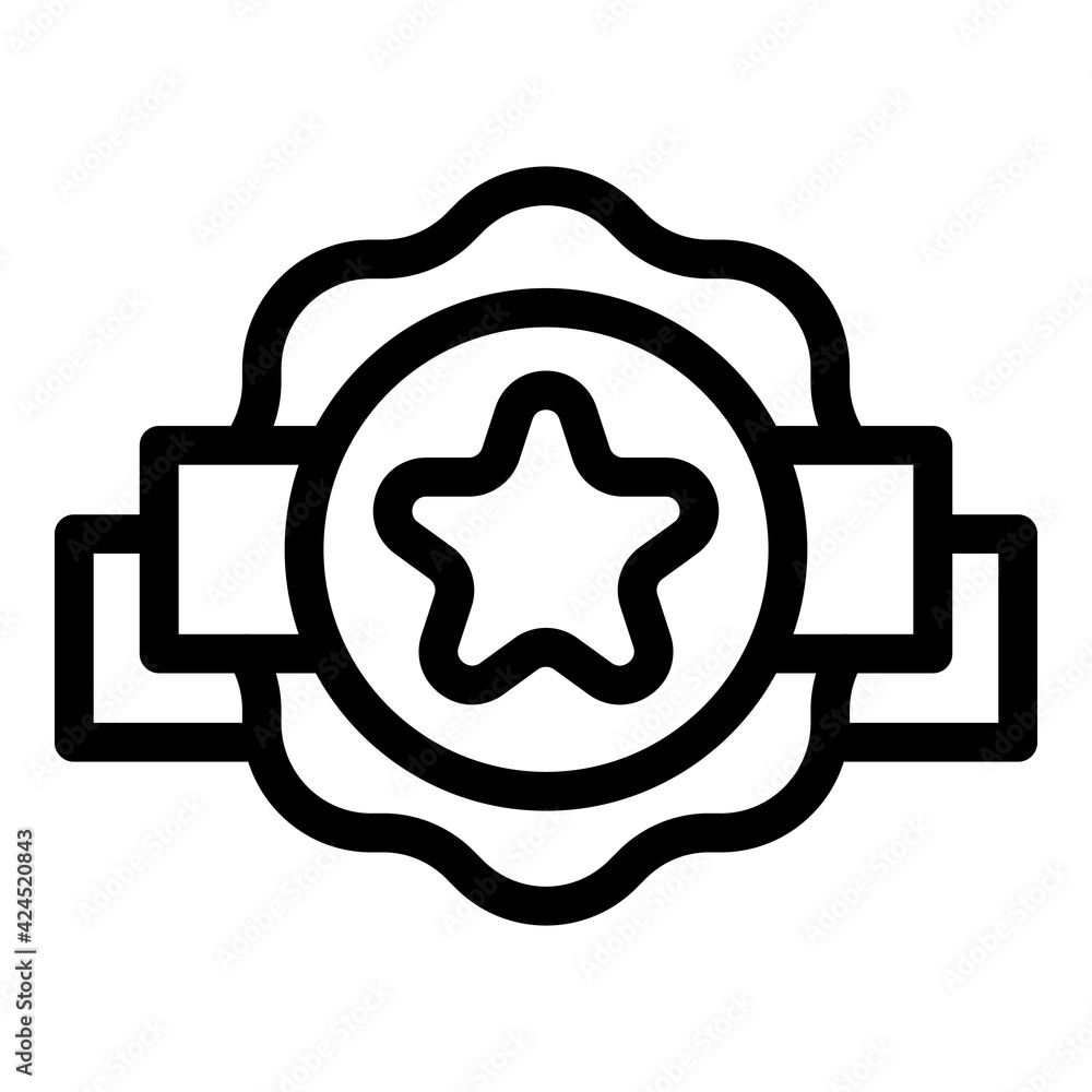 Trophy emblem icon. Outline Trophy emblem vector icon for web design isolated on white background Trophy emblem icon. Outline Trophy emblem vector icon for web design isolated on white background