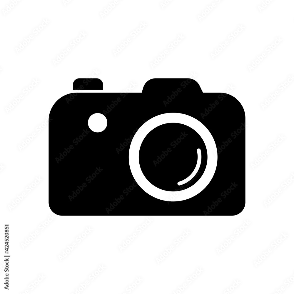 photo camera flat icon design vector photo camera flat icon design vector