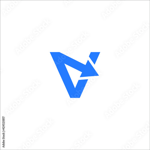 V arrow down logo design vector sign Free Download V arrow down logo design vector sign - GFXLoad
