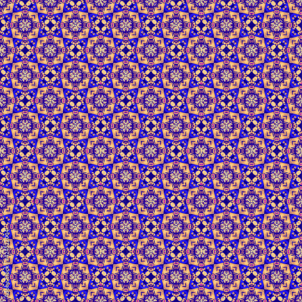 Color pattern texture. Colorful ornamental graphic design. Mosaic ornaments. Pattern template. Vector illustration.