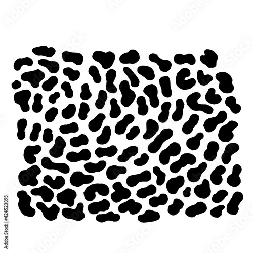 vector black and white background leopard skin pattern