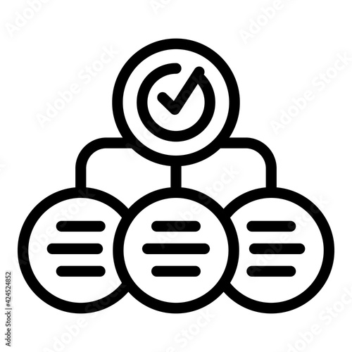 Sales scheme icon. Outline Sales scheme vector icon for web design isolated on white background