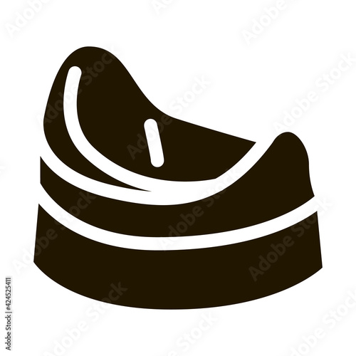 children potty glyph icon vector. children potty sign. isolated symbol illustration
