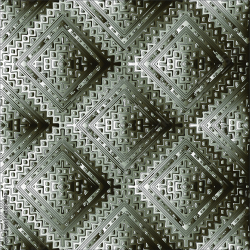 Pattern with a black-and-white gradient . Abstract metallic background