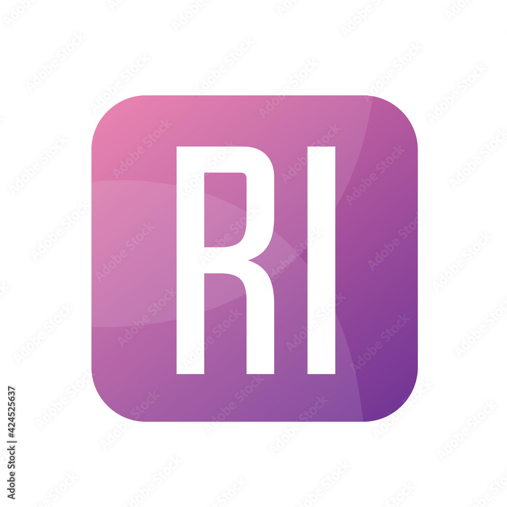 RI Letter Logo Design With Simple style RI Letter Logo Design With Simple style