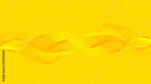 Equalizer Wave Low and Hight richter scale on Yellow Background,technology and earthquake wave diagram concept,Vector Illustration.