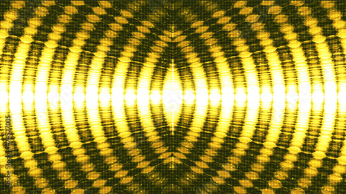 Golden Equalizer Sound Wave Background,technology and earthquake wave diagram concept,design for music studio and science,Vector Illustration.