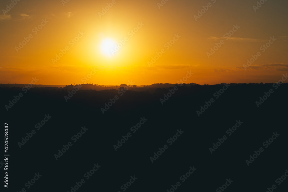 Fototapeta premium sunset in the mountains