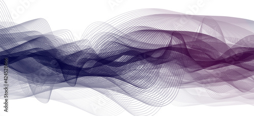 Violet Digital Sound Wave and earthquake wave concept,design for music studio and science,Vector Illustration.