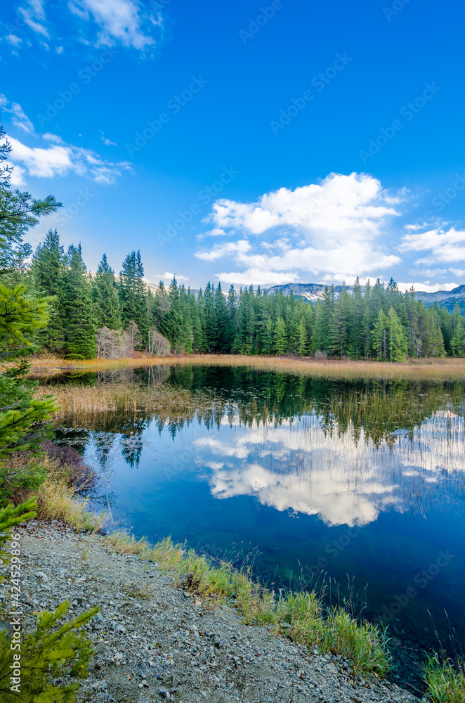Majestic mountain lake in Canada. Majestic mountain lake in Canada.