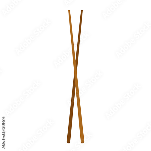 Chopsticks vector. chopsticks white background. wallpaper. free space for text. copy space.