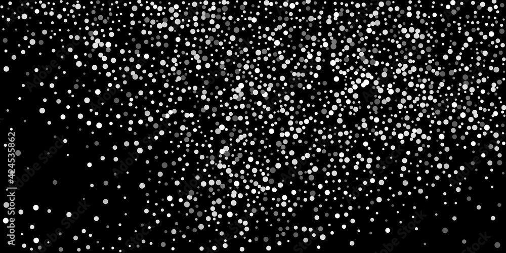 Silver glitter confetti on a black background. Illustration of a drop of shiny particles. Decorative element. Element of design. Vector illustration, EPS 10. Silver glitter confetti on a black background. Illustration of a drop of shiny particles. Decorative element. Element of design. Vector illustration, EPS 10.