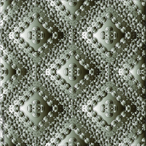  Pattern with a black-and-white gradient . Abstract metallic background