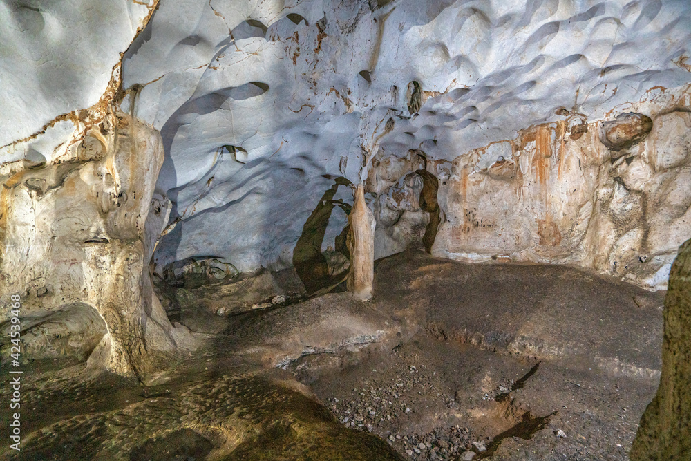 Karain Cave (Karain Mağarası) is a Paleolithic archaeological site ...