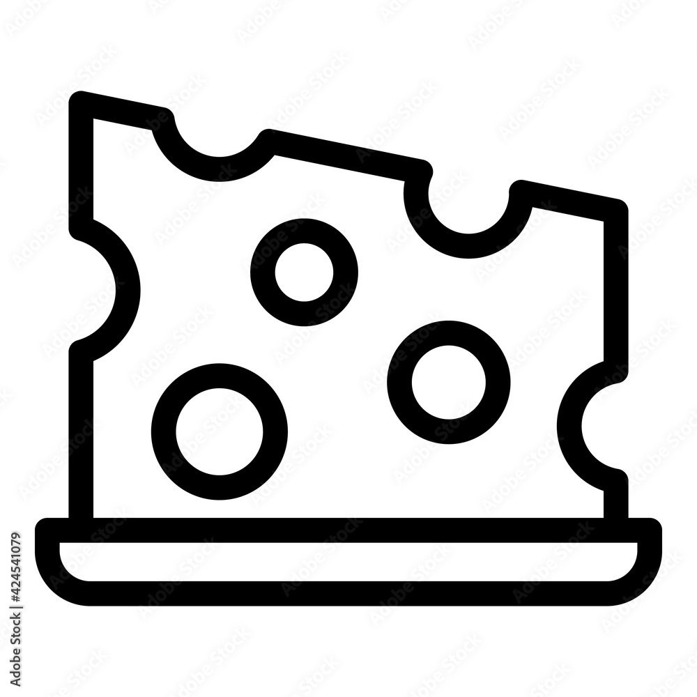 Cheese vitamin icon. Outline cheese vitamin vector icon for web design isolated on white background Cheese vitamin icon. Outline cheese vitamin vector icon for web design isolated on white background
