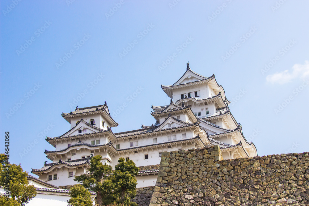 Himeji castle during sakura blossom time are going to bloom in Hyogo prefecture, Japan Himeji castle during sakura blossom time are going to bloom in Hyogo prefecture, Japan