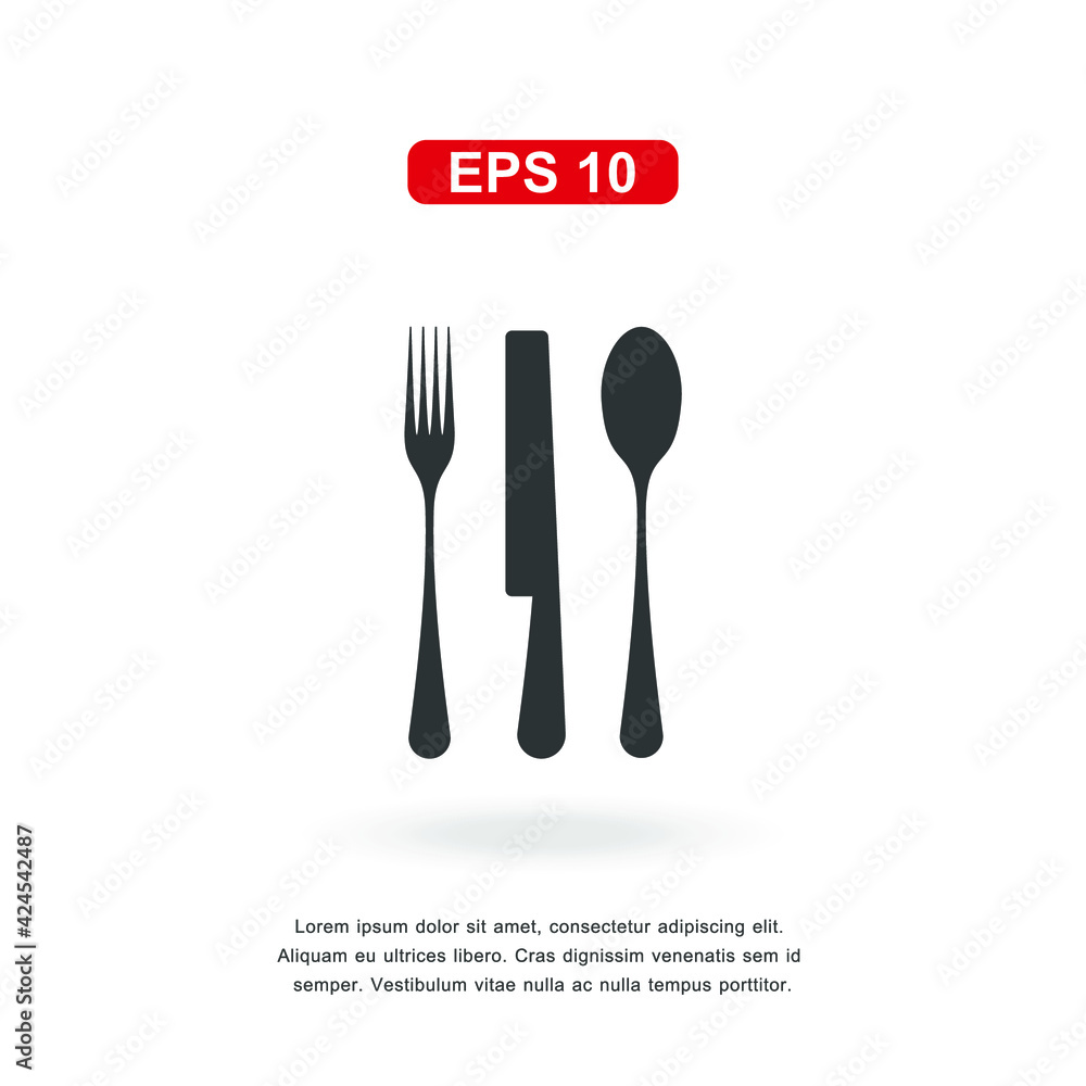 web icon Fork, spoon, knife sign isolated on white background. Simple vector illustration. web icon Fork, spoon, knife sign isolated on white background. Simple vector illustration.