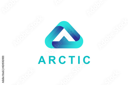 Free Download Letter A triangle logo design - GFXLoad