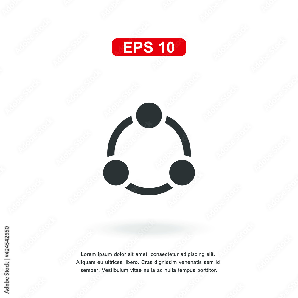 web icon share sign isolated on white background. Simple vector illustration. web icon share sign isolated on white background. Simple vector illustration.