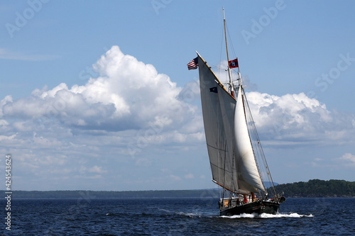 a schooner under sail photo