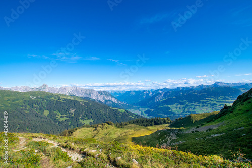 landscape in the mountains (Gargellen, Vorarlberg, Austria)