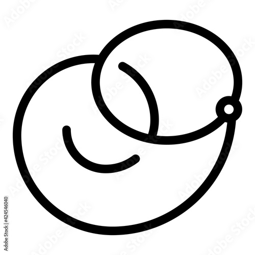 Ranch lasso icon. Outline ranch lasso vector icon for web design isolated on white background