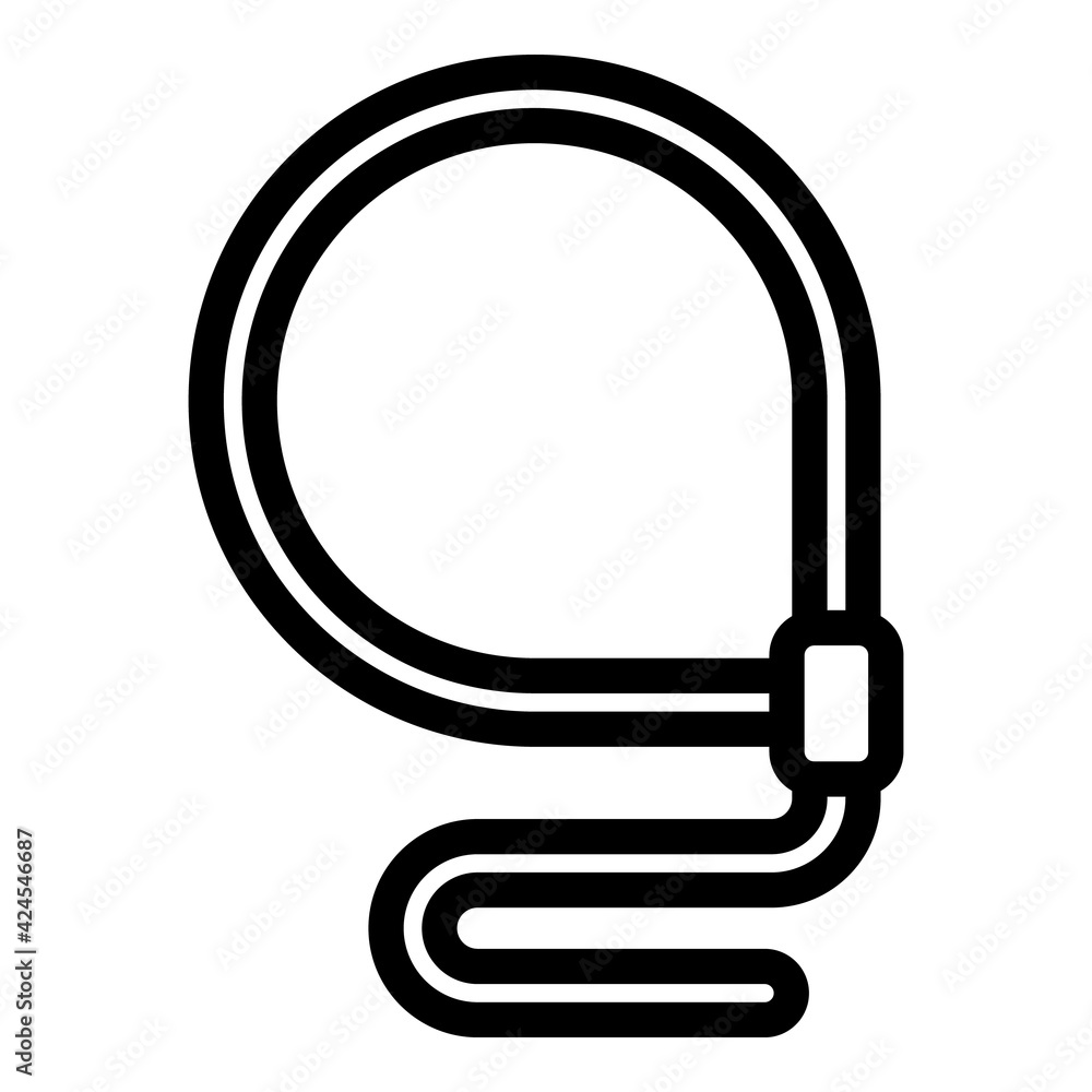 Strong lasso icon. Outline strong lasso vector icon for web design isolated on white background Strong lasso icon. Outline strong lasso vector icon for web design isolated on white background
