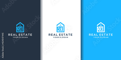 Letter am home logo for real estate