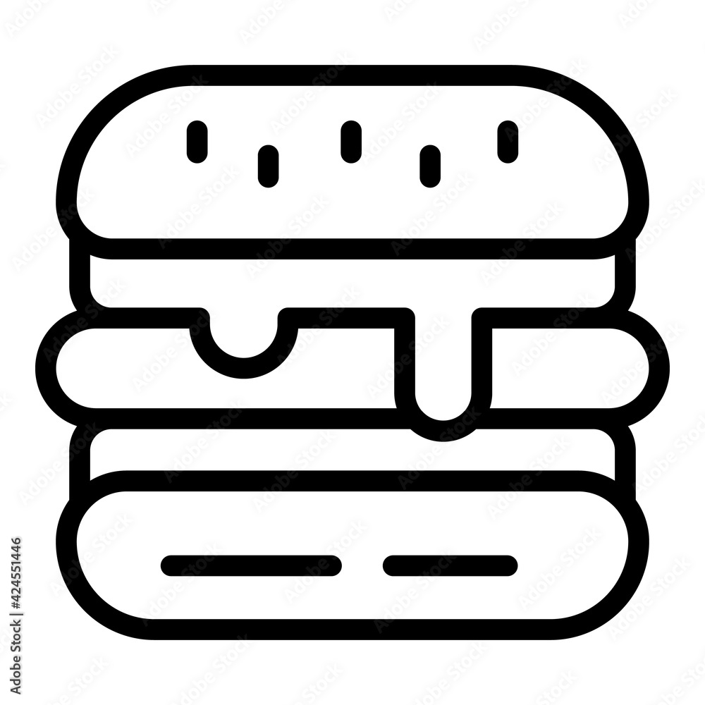Hamburger icon. Outline hamburger vector icon for web design isolated on white background Hamburger icon. Outline hamburger vector icon for web design isolated on white background