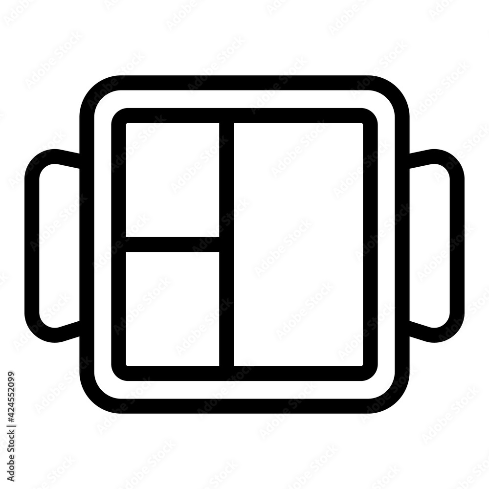 Food tray icon. Outline Food tray vector icon for web design isolated on white background Food tray icon. Outline Food tray vector icon for web design isolated on white background