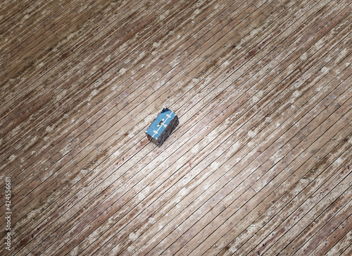 Wallpaper Mural Steamer trunk vintage top view Torontodigital.ca